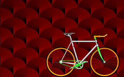 bicicleta, corrente de bicicleta, fixie, HD papel de parede HD wallpaper