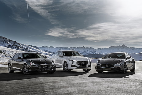 Maserati, Quattroporte, GranTurismo, Levante, HD тапет HD wallpaper