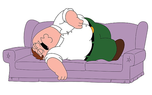 vit och grön fågelmålning, Family Guy, Peter Griffin, full, HD tapet HD wallpaper