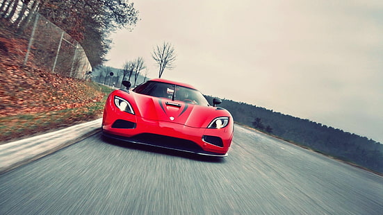 Agera, Autos, Königsegg, rot, HD-Hintergrundbild HD wallpaper