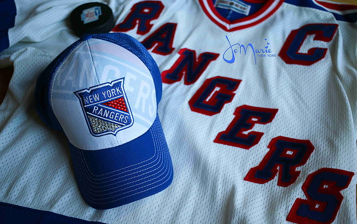 Hoki, New York Rangers, Emblem, Logo, NHL, Wallpaper HD