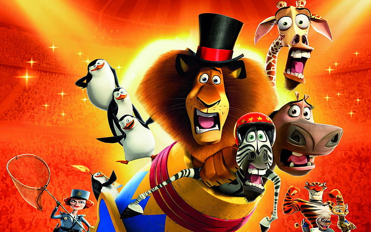 2012 Madagascar 3: Europe Most Wanted, penguin of madagaskar, 2012, Madagascar, Europe, Most, Wanted, Wallpaper HD