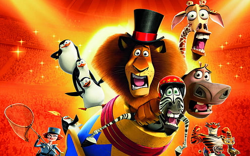 2012 Madagascar 3: Europe's Most Wanted, penguin of madagascar, 2012, Madagascar, Europe, Most, Wanted, HD wallpaper HD wallpaper