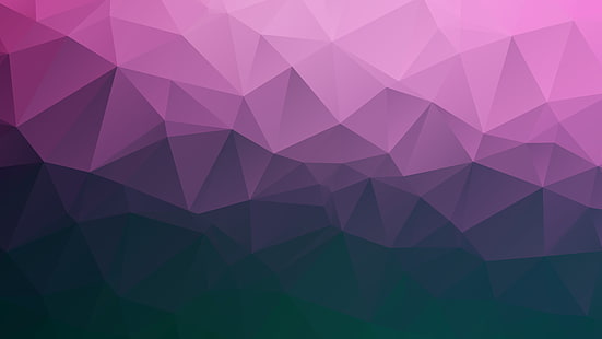 многоугольник, треугольники, геометрические, градиент, линии, HD обои HD wallpaper