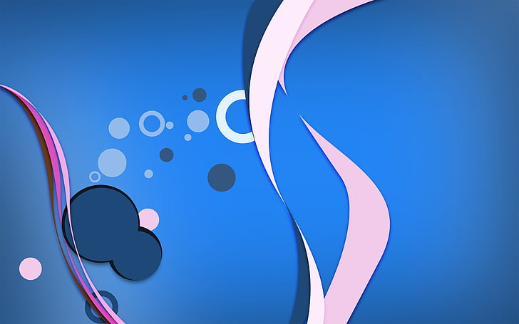 blue and pink wallpaper, line, background, paint, round, bending, the volume, HD wallpaper