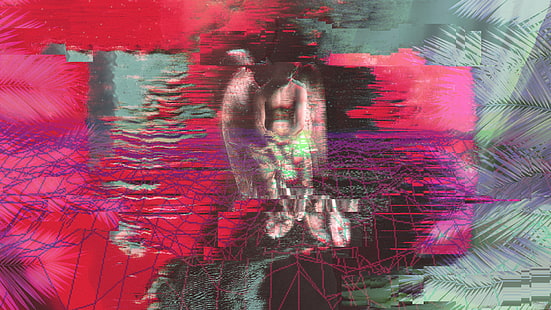 vaporwave, статуя, бъг изкуство, HD тапет HD wallpaper