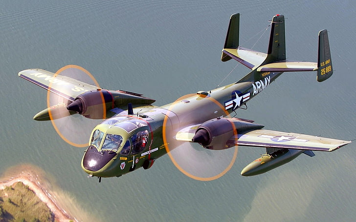 aircraft, Grumman OV 1 Mohawk, Military Aircraft, HD wallpaper