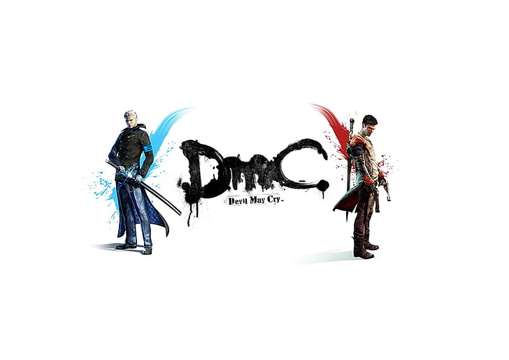 Devil May Cry-spelapplikation, DmC: Devil May Cry, Dante, Vergil, videospel, HD tapet