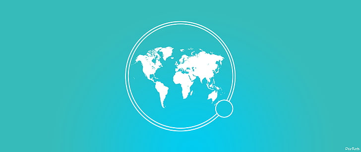 Welt, Erde, Cyan, Cyan Hintergrund, Karte, Madagaskar, HD-Hintergrundbild