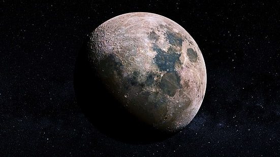 Dunkelheit, Mond, Himmelsereignis, Mond, Mondkrater, HD-Hintergrundbild HD wallpaper