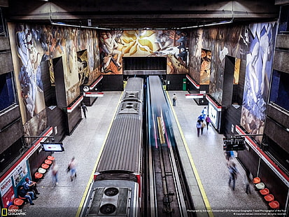 Santiago Chile Metro murals-National Geographic Wa.., HD wallpaper HD wallpaper