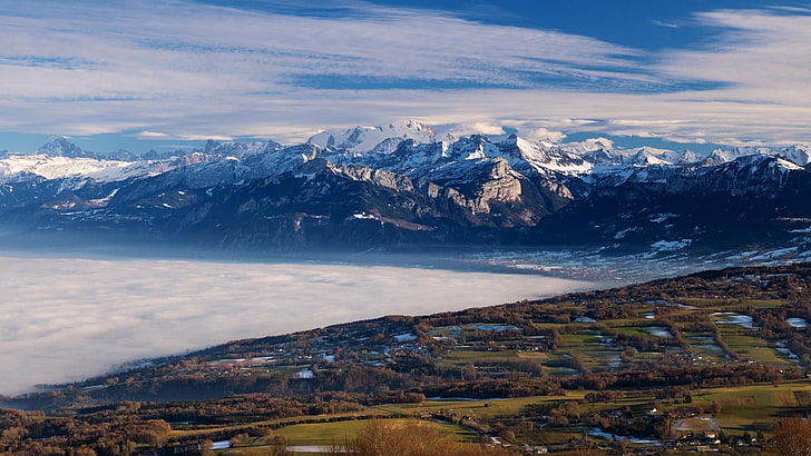 France The Mont Blanc massif-Bing Desktop Wallpape.., HD wallpaper