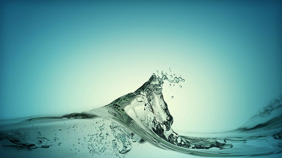 Spritzwasser, Wasser, Wellen, Flüssigkeit, HD-Hintergrundbild HD wallpaper