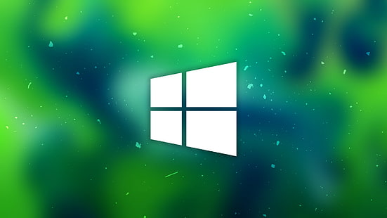 Windows, Windows 10, Hijau, Wallpaper HD HD wallpaper