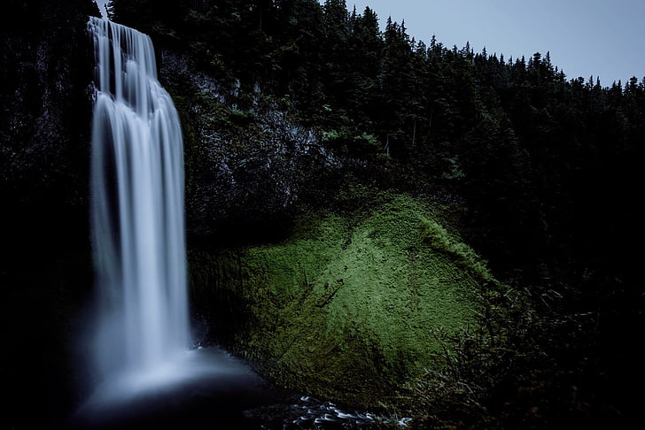 Foto von Wasserfällen bei Tageslicht, Wasserfall, Wasser, Wald, HD-Hintergrundbild