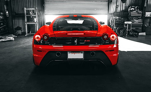roter Sportwagen, Auto, Ferrari, Ferrari F430 Scuderia, Italiener, Supersportwagen, HD-Hintergrundbild HD wallpaper