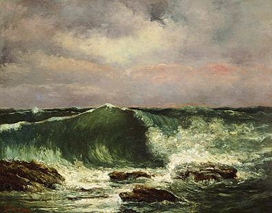 Klassische Kunst, Gustave Courbet, HD-Hintergrundbild HD wallpaper