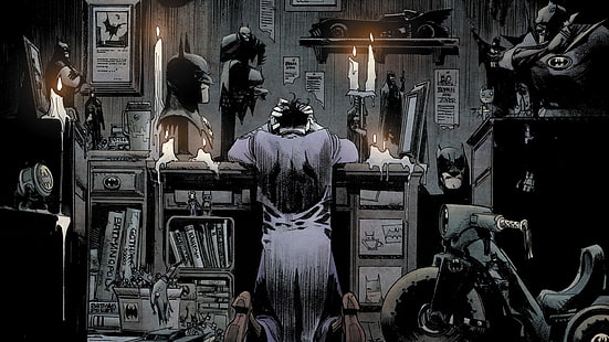 Цифров тапет на Батман и Джокер, Джокер, Батман, комикси, DC Comics, тъмно, произведения на изкуството, Шон Мърфи, HD тапет HD wallpaper