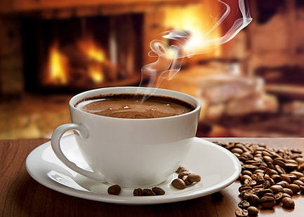 café, chaud, tasse, Fond d'écran HD HD wallpaper