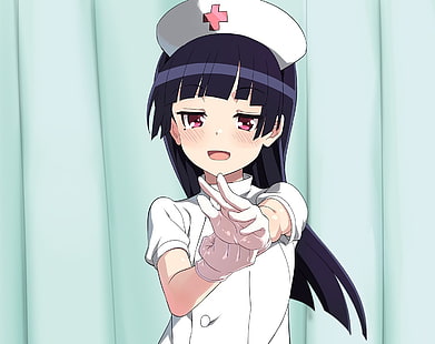 anime, Anime Girls, Gokou Ruri, Nurse Outfit, Ore No Imouto Ga Konnani Kawaii Wake Ga Nai, HD wallpaper HD wallpaper
