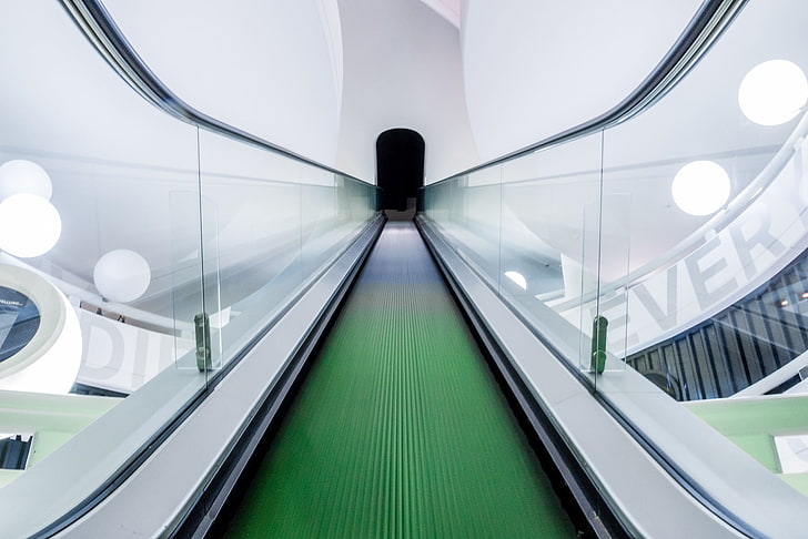 escalator, HD wallpaper