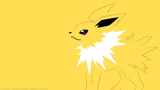 Pokemon Jolteon Illustration, Pokémon, Eeveelutions, Jolteon (Pokémon), HD-Hintergrundbild HD wallpaper