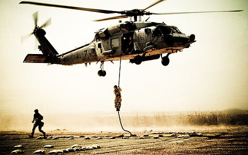 сив хеликоптер, хеликоптери, военни, войник, ВМС на САЩ, HD тапет HD wallpaper