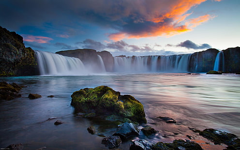 Schöne Landschaft Wallpaper Hd Resolution Wasserfälle In Island, HD-Hintergrundbild HD wallpaper