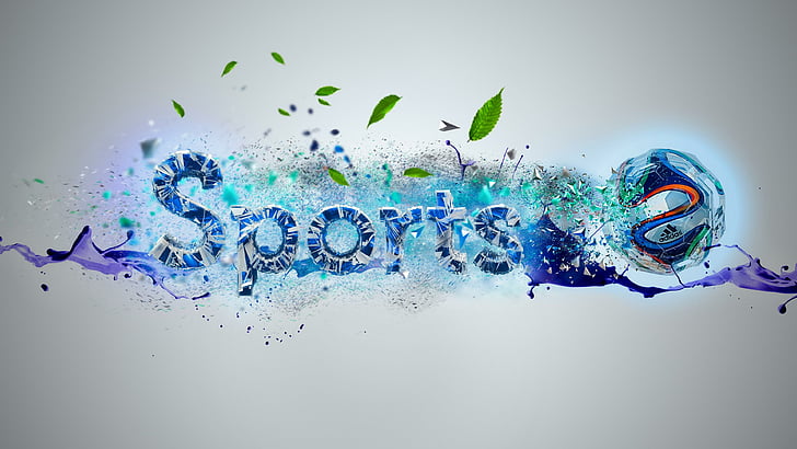 digital art, sports, ball, soccer, football, logo, photoshop art, photoshop, HD wallpaper