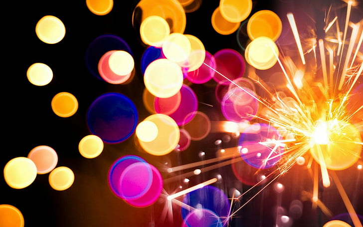 Fireworks, Sparklers, Colorful, Bright, fireworks, sparklers, colorful, bright, HD wallpaper