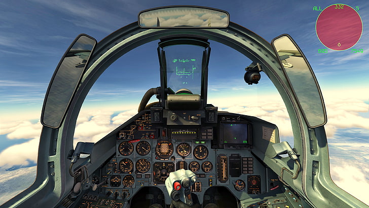 dispositivos, cabine, Su-27, caça multifunções, HD papel de parede