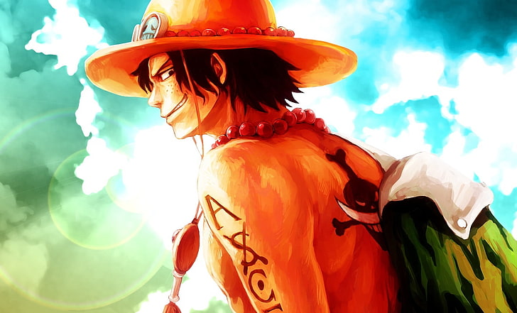 One Piece Ace Illustration Hd Wallpapers Free Download Wallpaperbetter