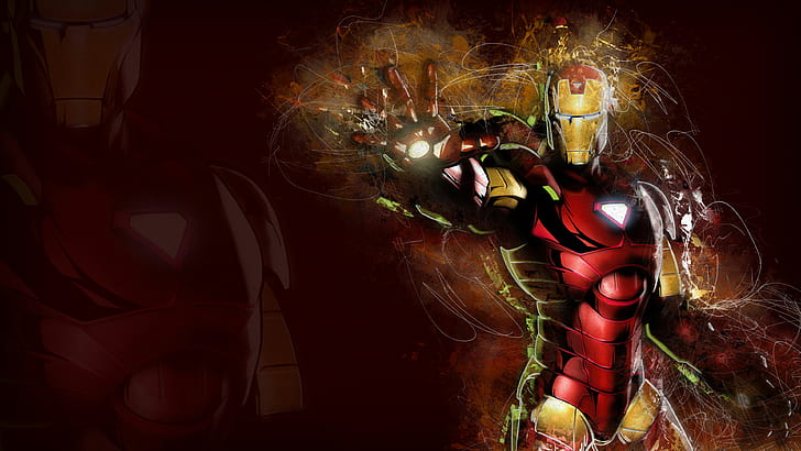 بطل ، كاريكاتير ، عمل فني ، Iron Man ، Marvel vs. Capcom 3: Fate of Two Worlds ، Marvel Vs. كابكوم، خلفية HD