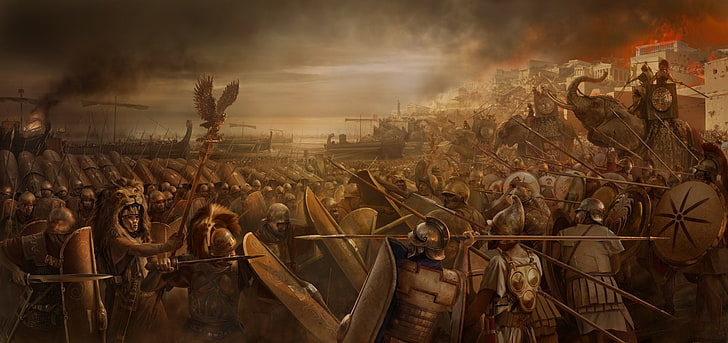Total War, Total War: Rome II, Battle, Roman Legion, Soldier, Fondo de pantalla HD
