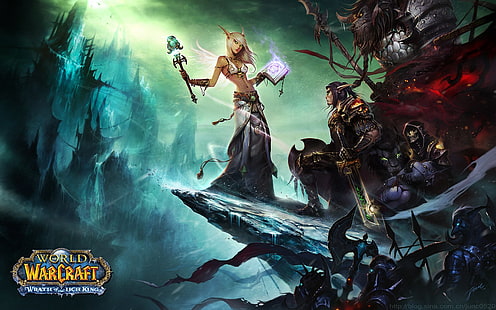 World of Warcraftデジタルゲームの壁紙、Warcraft、World of Warcraft：リッチキングの怒り、ビデオゲーム、World of Warcraft、 HDデスクトップの壁紙 HD wallpaper