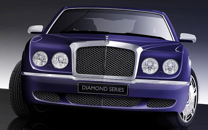 Bentley Arnage Diamond Series, blue Jaguar car, Cars, Bentley, blue, car, HD wallpaper
