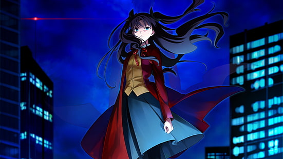 Fate Series, Fate / Stay Night: Unlimited Blade Works, Rin Tohsaka, HD тапет HD wallpaper