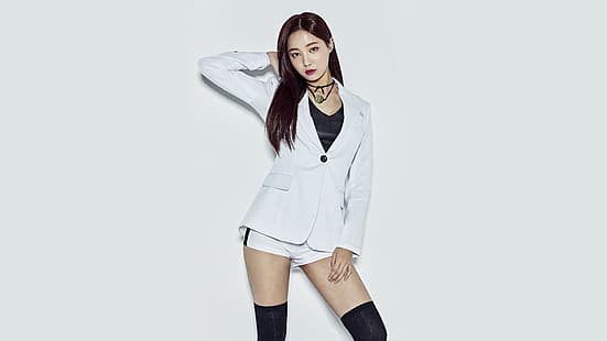 Momoland, Yeonwoo, Lee Da-Bin, Asian, K-pop, Korean women, Korean, knee high socks, knee-high stockings, knee-highs, HD 배경 화면 HD wallpaper