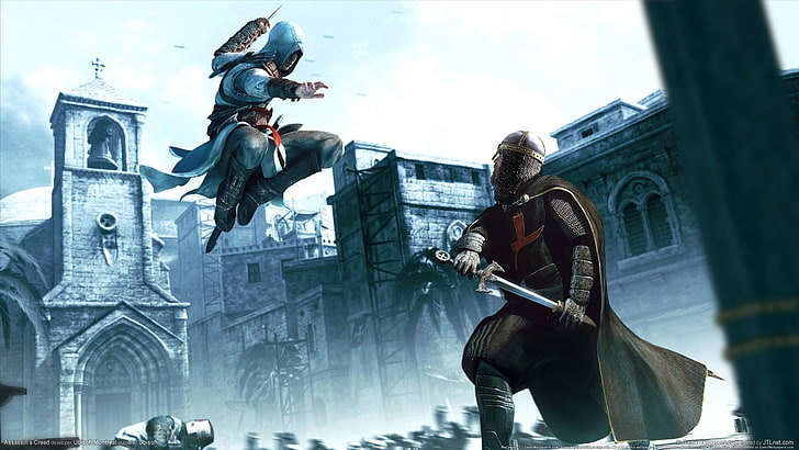 Assassin's Creed videogame screenshot, Assassin's Creed, video games, HD wallpaper
