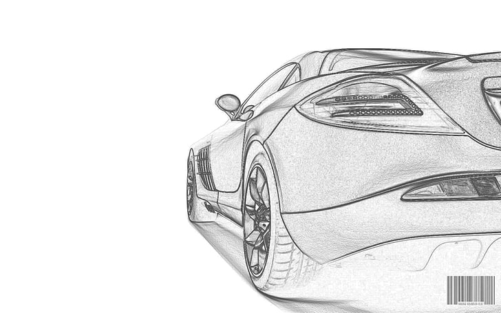 cars drawings 1280x800  Cars Mercedes HD Art , cars, drawings, HD wallpaper