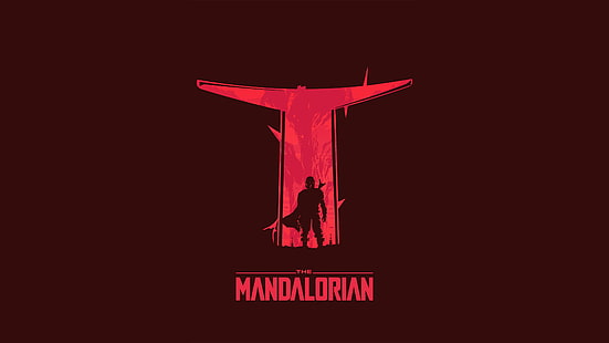 Fernsehserie, The Mandalorian, Minimalist, Star Wars, The Mandalorian (Rolle), HD-Hintergrundbild HD wallpaper