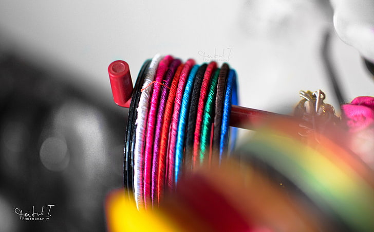 Pulseiras, pulseiras de fios de seda de cores sortidas, Aero, Colorido, colorido, bonito, pulseiras, HD papel de parede