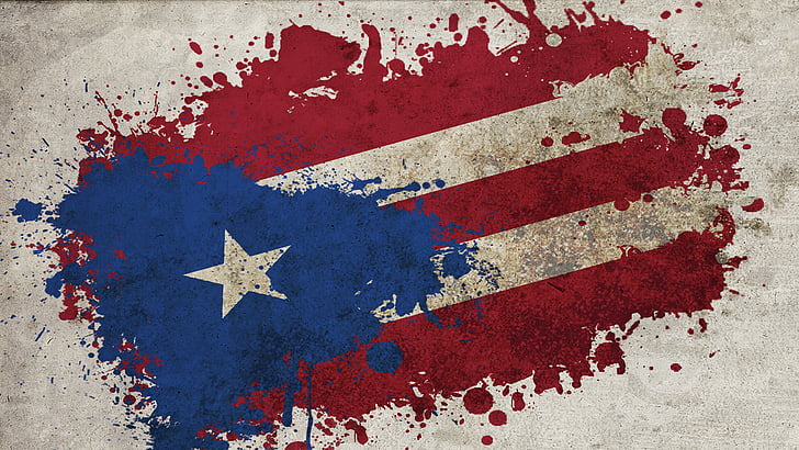 Знамена, флаг на Пуерто Рико, флаг, Пуерто Рико, HD тапет