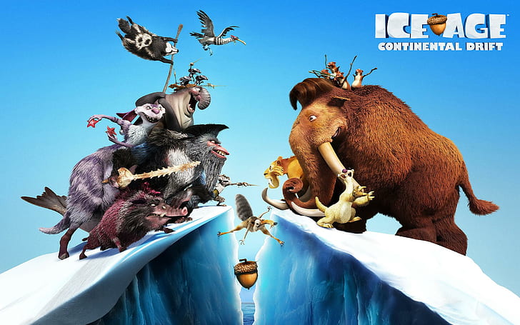 Ice Age 4 Continental Drift, kontynentalne, drift, filmy, Tapety HD