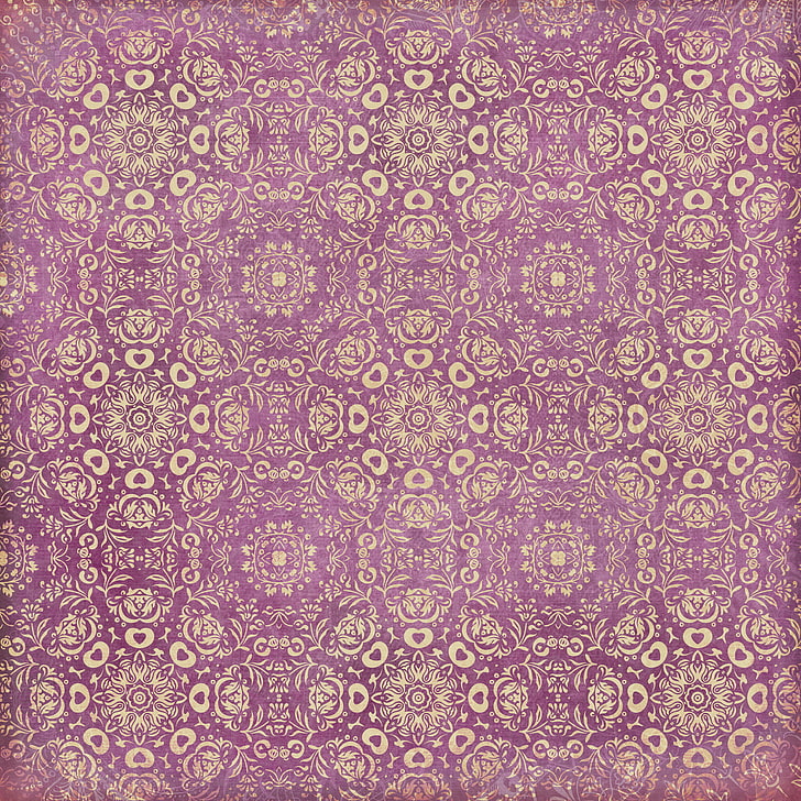 illustration florale violette et blanche, fond, fond d'écran, ornement, vintage, texture, floral, modèle, papier, Fond d'écran HD
