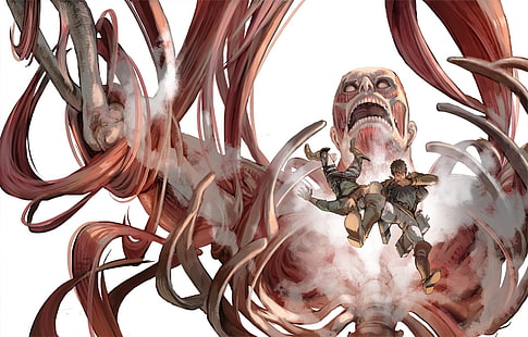 Anime, Angriff auf Titan, Bertholdt Hoover, Reiner Braun, HD-Hintergrundbild HD wallpaper