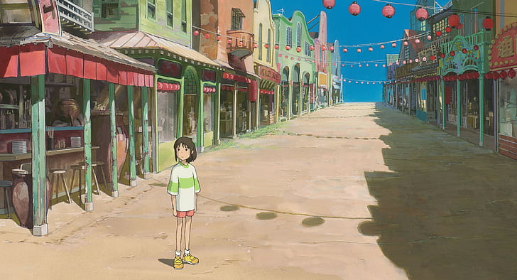 Унесенные призраками, студия Ghibli, аниме, HD обои