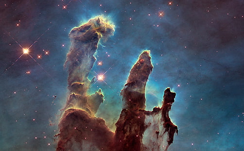 Pillars Of Creation, eagle nebula pillars of creation wallpaper, Space, HD wallpaper HD wallpaper