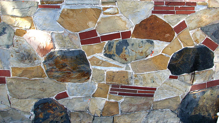 abstrato, fundo, marrom, escuro, cinza, padrão, vermelho, rocha, pedra, bronzeado, textura, parede, HD papel de parede