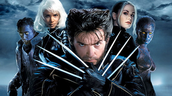X-Men, x2: x-Men bersatu, Mystique (Marvel Comics), Nightcrawler (Marvel Comics), Rogue (Marvel Comics), Storm (Marvel Comics), Wolverine, Wallpaper HD HD wallpaper